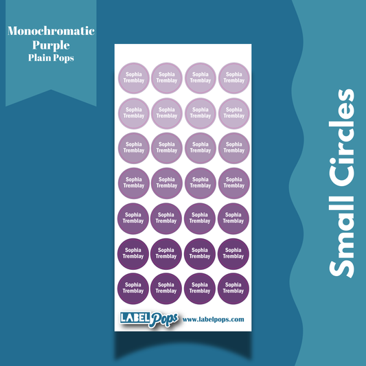 Small Circles - Monochromatic Purple