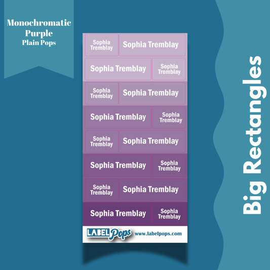 Large Rectangles - Monochromatic Purple