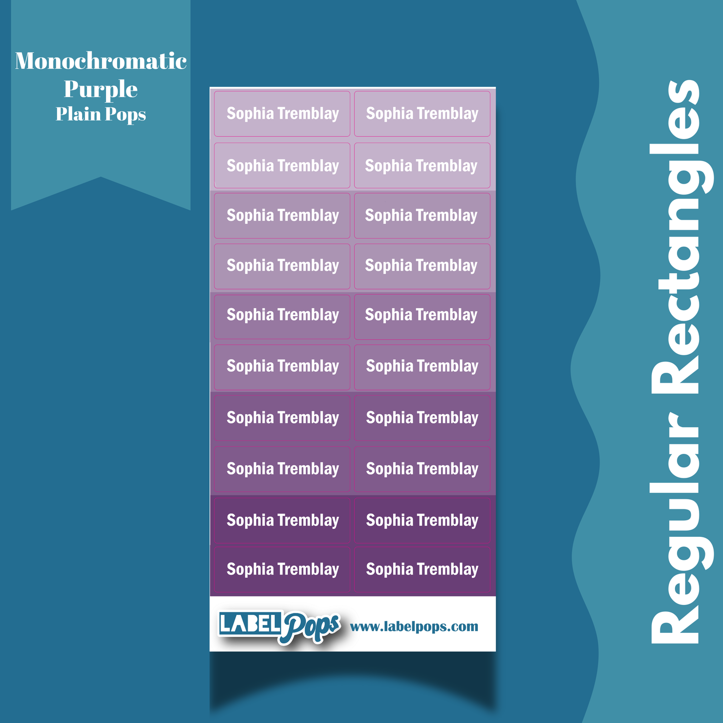 Regular Rectangles - Monochromatic Purple