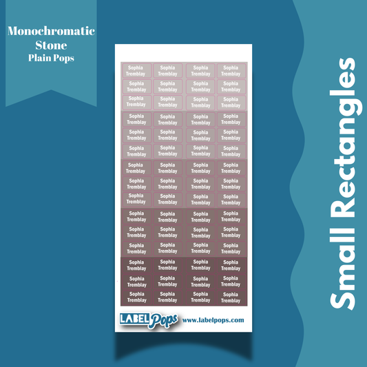 Small Rectangles - Monochromatic Stone