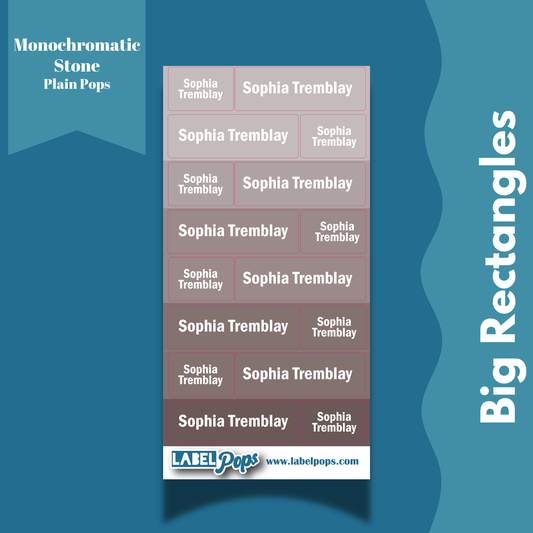 Large Rectangles - Monochromatic Stone