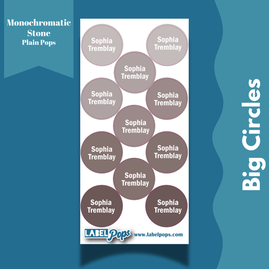 Large Circles - Monochromatic Stone