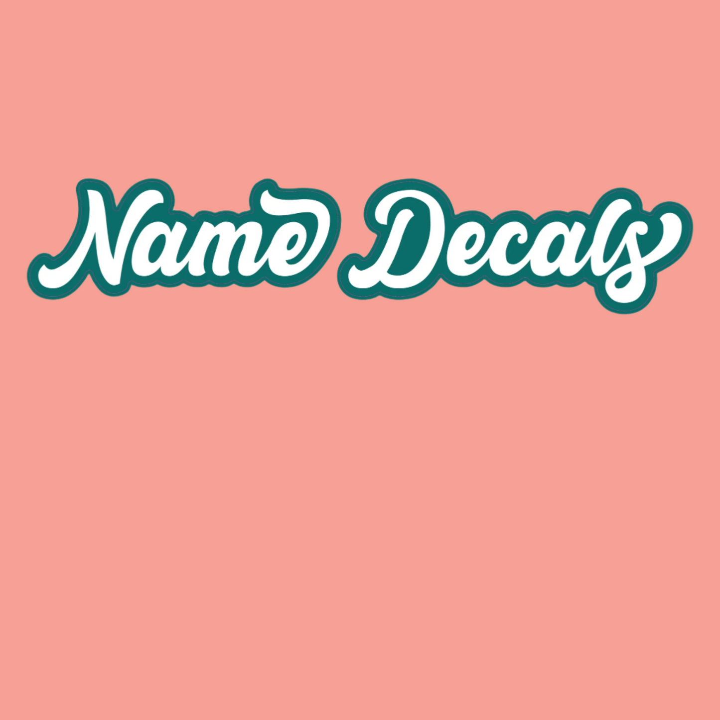 Elegant Font - Name Wall Decal/Word Wall Decal (60cm/23.6in wide)