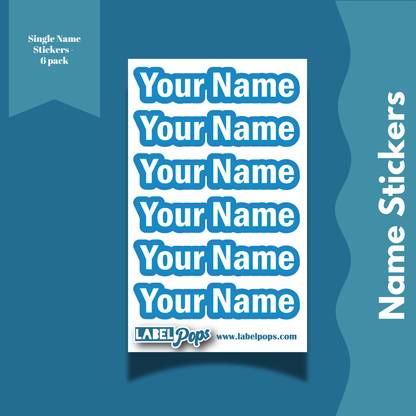 Personalized Sticker - 6 pack