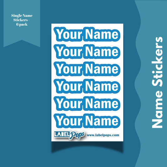 Personalized Sticker - 6 pack