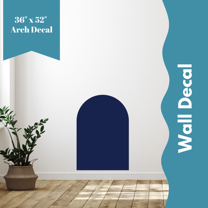Arch Wall Decal/Wall Sticker - 40 Colour Options - 36" x 52"