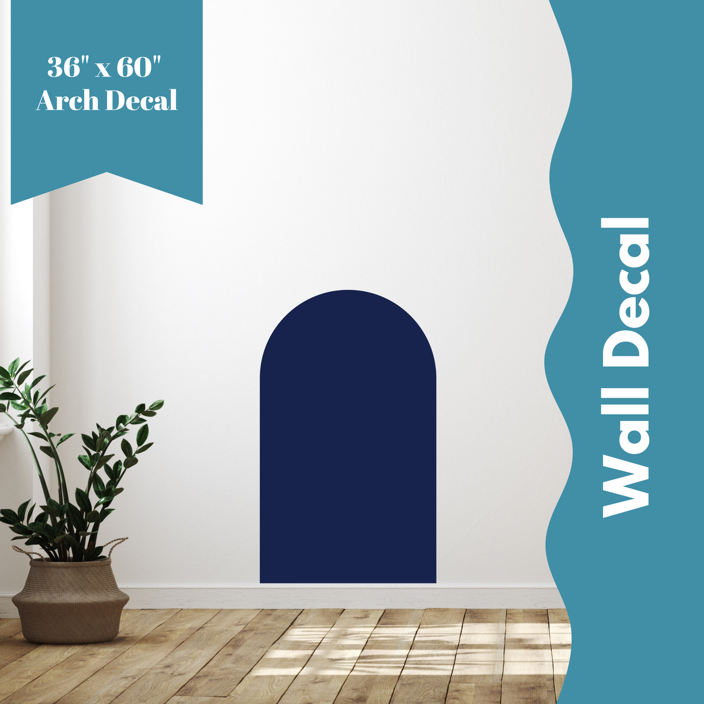 Arch Wall Decal/Wall Sticker - 40 Colour Options - 36" x 60"