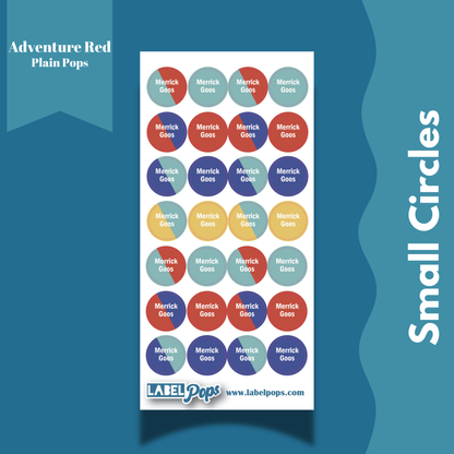 Small Circles - Adventure Red Colours