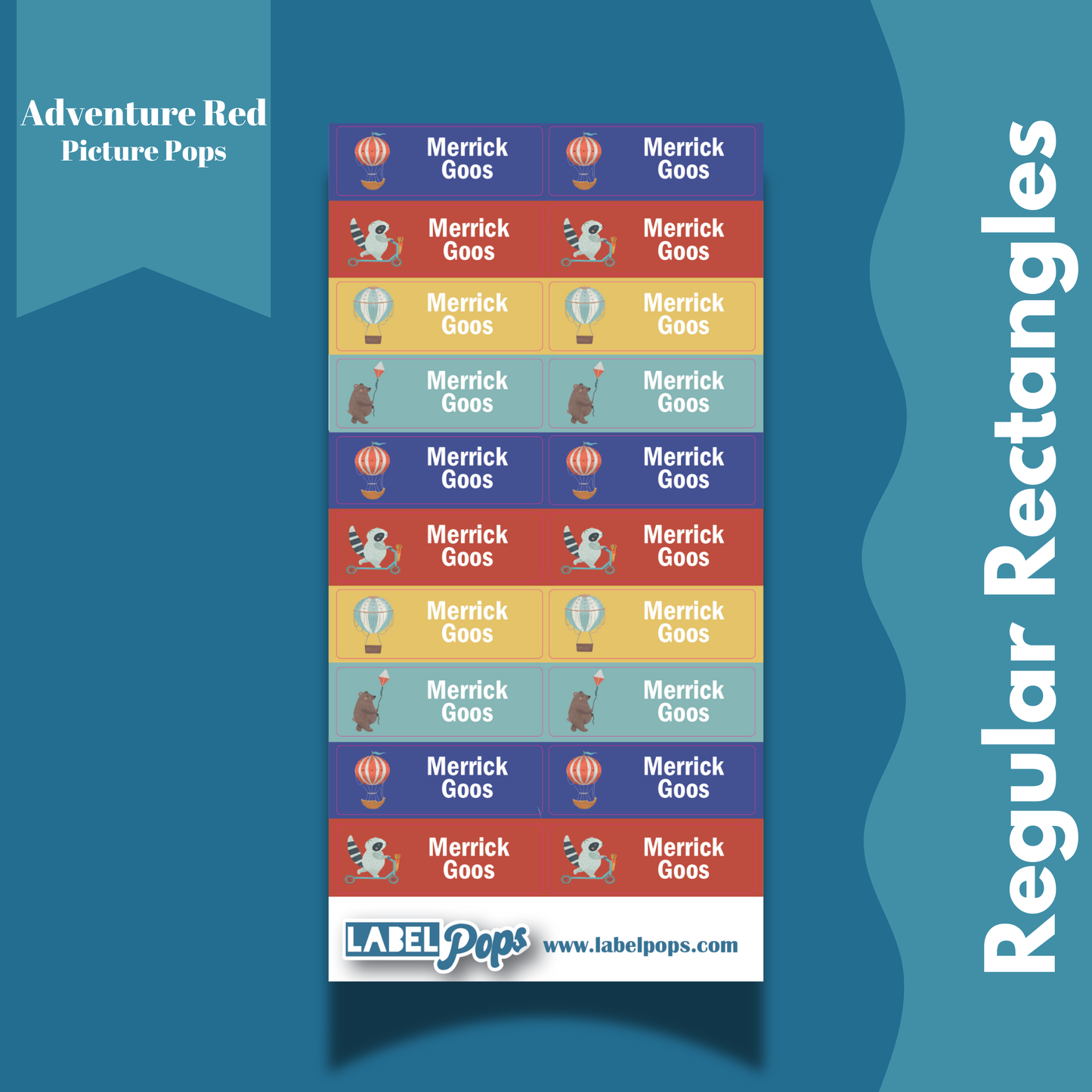 Regular Rectangles - Adventure Red