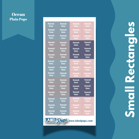 Small Rectangles - Ocean Colours