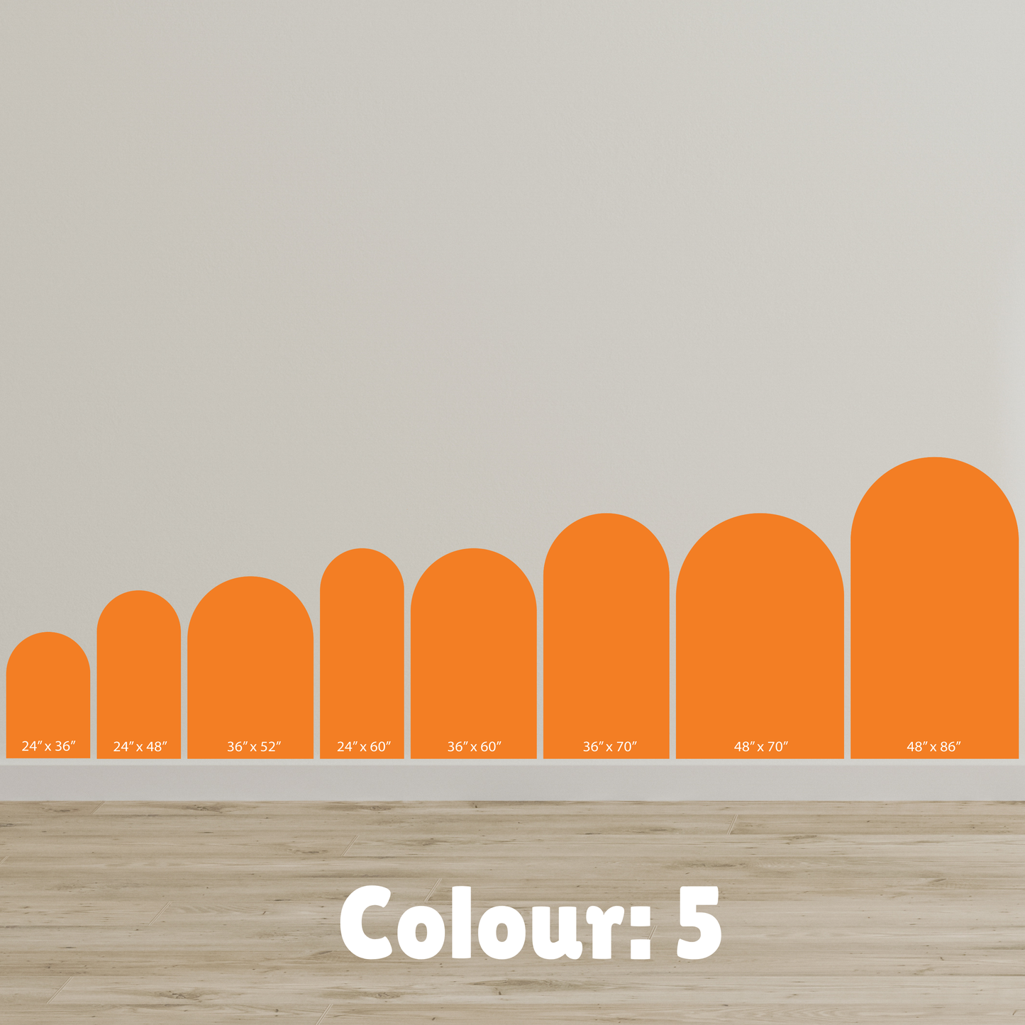 Arch Wall Decal/Wall Sticker - 40 Colour Options - 24" x 36"